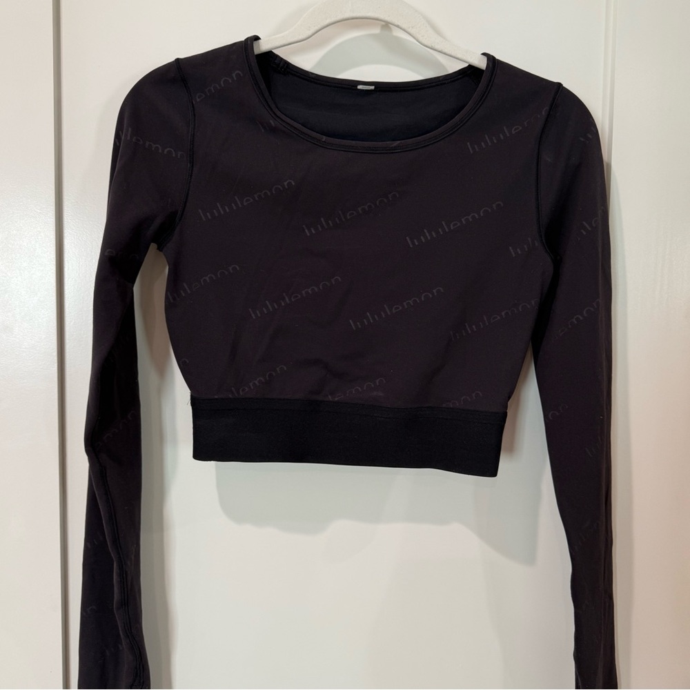 Lululemon special edition wunder train cropped long sleeve